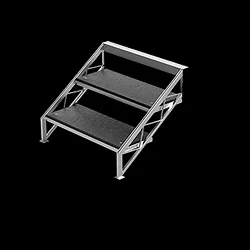 2 step stage deck stairs for hire in Melbourne